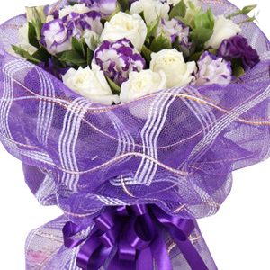 flower bouquet near me Malaysia - Hand Bouquet Delivery Malaysia-Eustoma Bouquet-Lofty Elle