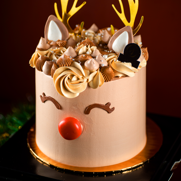DIY Christmas Rudolph Reindeer Cake Recipes | Reindeer cakes, Christmas cake,  Cake