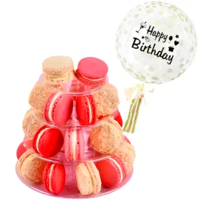 Birthday Cake delivery Kuala Lumpur - Pink Lady Macaron Tower