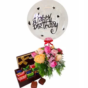Greeting Birthday Chocolate & Balloon Bouquet, KL Florist, Delivery Same  day flower