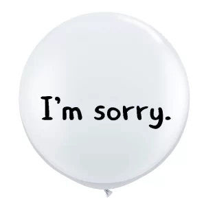Bubble balloon - im sorry