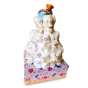 Baby Gifts Set - BABY CAKE Newborn Baby Hamper